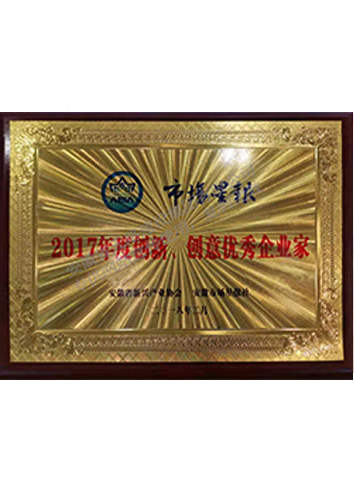 2017年度創(chuàng)新、創(chuàng)意優(yōu)秀企業(yè)家